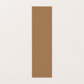Minimalistische effen bruin Elegant Modern Visitekaartje (Binnenkant ongevouwen)
