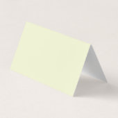 Minimalistische effen crèmekleur modern visitekaartje (Achterkant)