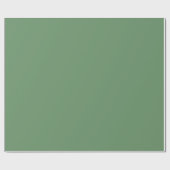 Minimalistische effen elegante Russische groene Cadeaupapier (Vlak)