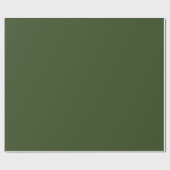 Minimalistische effen elegante zeewiergroene verpa cadeaupapier (Vlak)