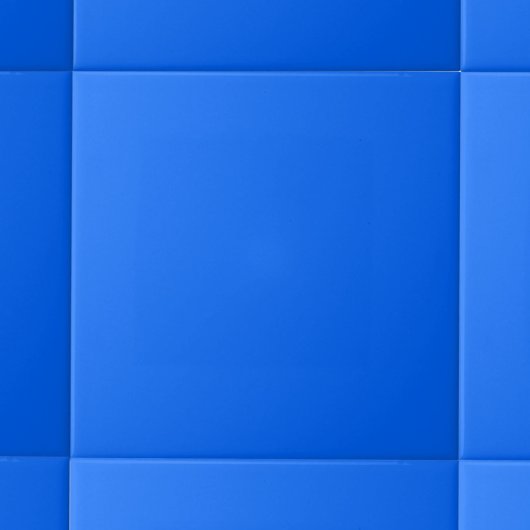 Minimalistische effen kleur helderblauw tegeltje