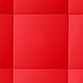 Minimalistische effen kleur | Helderrood Tegeltje