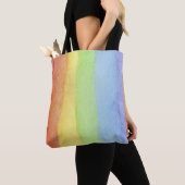 Minimalistische effen pastelkleuren tote bag (Dichtbij)