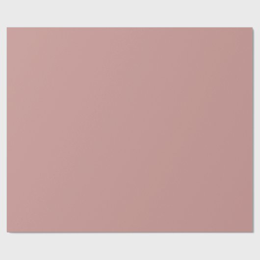 Minimalistische effen roze rosebruine  cadeaupapier (Vlak)