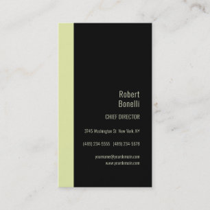 Minimalistische effen zwart & pastelkleuren modern visitekaartje