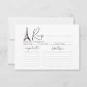 Minimalistische Eiffeltoren Parijs bruidsrecept ka (Voorkant)