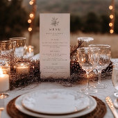 Minimalistische eikels & Pinecone Fall Wedding Menu