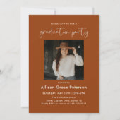 Minimalistische eindexamenfeestfoto kaart (Achterkant)