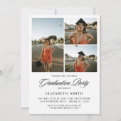 Minimalistische eindexamenfoto aankondigingen met  (Achterkant)