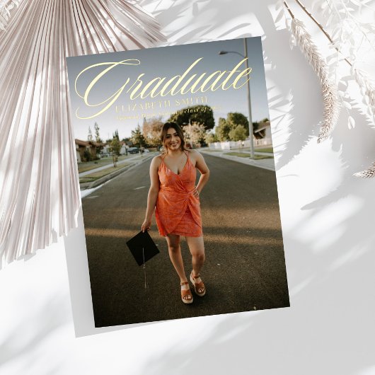 Minimalistische eindexamenfoto's aankondigingen me