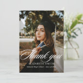 Minimalistische einladingskaarten voor afstuderen kaart (Staand voorkant)