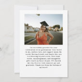 Minimalistische einladingskaarten voor afstuderen kaart (Achterkant)