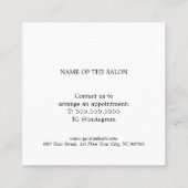 Minimalistische Elegant Bold Rood Wit Coupon (Achterkant)