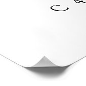 Minimalistische Elegant C4 Red Vette Illustratie Poster (Hoek)