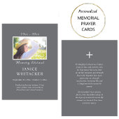 Minimalistische Elegant Orthodoxe Begrafenisgebed  Plaatskaartje