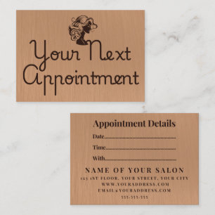 Minimalistische Elegant Salon Afspraakkaart Afsprakenkaartje