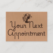 Minimalistische Elegant Salon Afspraakkaart Afsprakenkaartje (Voorkant)