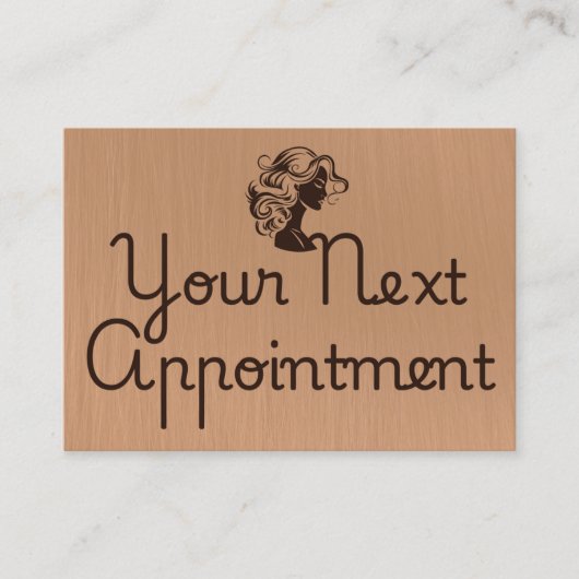 Minimalistische Elegant Salon Afspraakkaart Afsprakenkaartje (Voorkant)