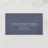 Minimalistische Elegant Textuur Blauw Attorney bij Visitekaartje (Voorkant)