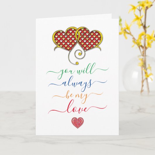 Minimalistische Elegant Valentijn Dag Kaart (Gele Bloem)