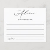 Minimalistische Elegant Vrijgezellenfeest Advies K (Voorkant)