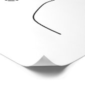 Minimalistische Elegant Woman Line Art Poster (Hoek)