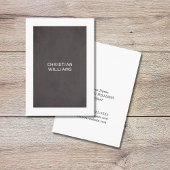 Minimalistische Elegant Zwart Wit Consultant Visitekaartje