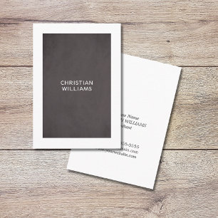 Minimalistische Elegant Zwart Wit Consultant Visitekaartje
