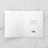 Minimalistische elegante aangepaste foto Prettig k Feestdagen Kaart (Binnen)