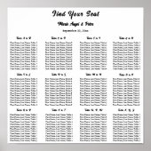 Minimalistische Elegante ABC Typografie Stoelenpla Poster (Voorkant)