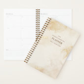Minimalistische Elegante Abstracte Beige Gouden Wa Planner (Display)