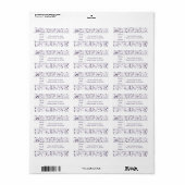 Minimalistische Elegante Abstracte Golf Vorm Chic Etiket (Full Sheet)