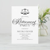 Minimalistische elegante advocaat schaal pensioen  kaart (Staand voorkant)