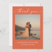 Minimalistische elegante Afbeelding Verona Sunset  Bedankkaart (Voorkant)