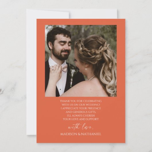 Minimalistische elegante Afbeelding Verona Sunset  Bedankkaart (Achterkant)