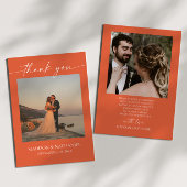 Minimalistische elegante Afbeelding Verona Sunset  Bedankkaart