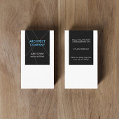 Minimalistische elegante architect visitekaartje