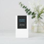 Minimalistische elegante architect visitekaartje (Staand voorkant)