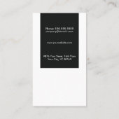 Minimalistische elegante architect visitekaartje (Achterkant)