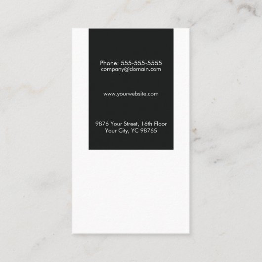 Minimalistische elegante architect visitekaartje (Achterkant)