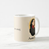 Minimalistische Elegante Artistieke Vrouw Naam Cus Koffiemok (Voorkant rechts)