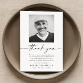 Minimalistische Elegante Begrafenissympathie Memor Bedankkaart