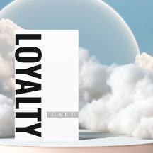 Minimalistische Elegante Black and White Loyalty K