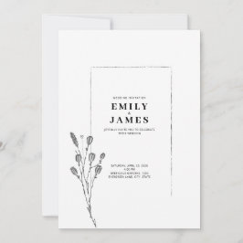 Minimalistische Elegante Bloem Kaart
