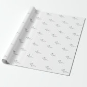 Minimalistische Elegante Bloemige Moeder Cadeaupapier (Uitgerold)