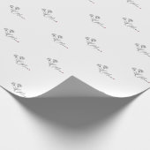 Minimalistische Elegante Bloemige Moeder Cadeaupapier (Hoek)