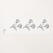 Minimalistische Elegante Bloemmoeder Yogamat (Voorkant (horizontaal))