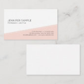 Minimalistische Elegante Blush Roze Professionele  Visitekaartje (Voorkant / Achterkant)