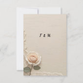  minimalistische elegante bruiloft bedankkaart (Achterkant)