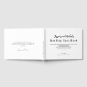 💍 minimalistische elegante bruiloft gastenboek (Volledig)
